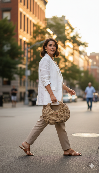 Golden Crescent Moon Bag