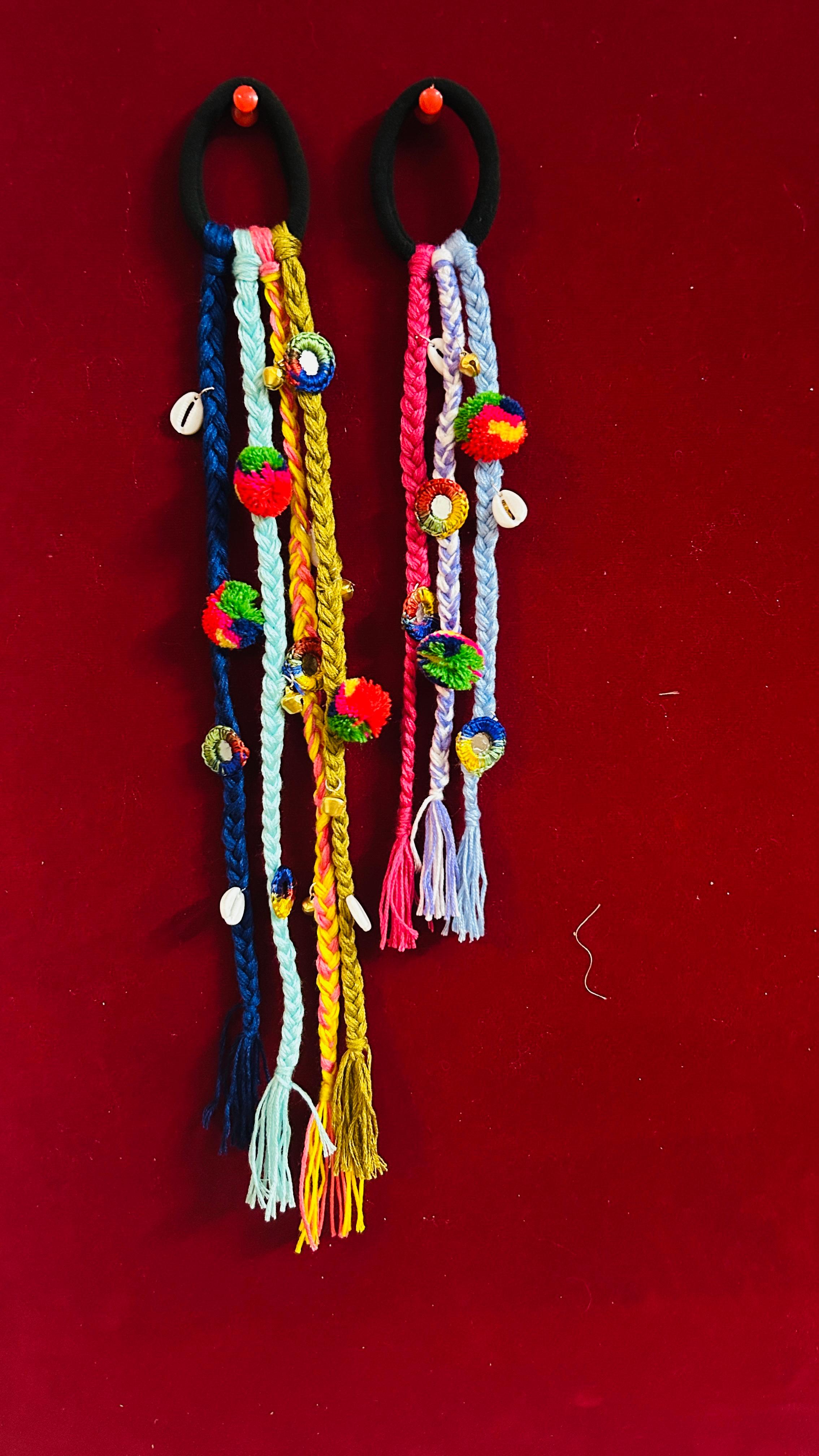 Boho Prandis – Vibrant Threaded Hair Charms