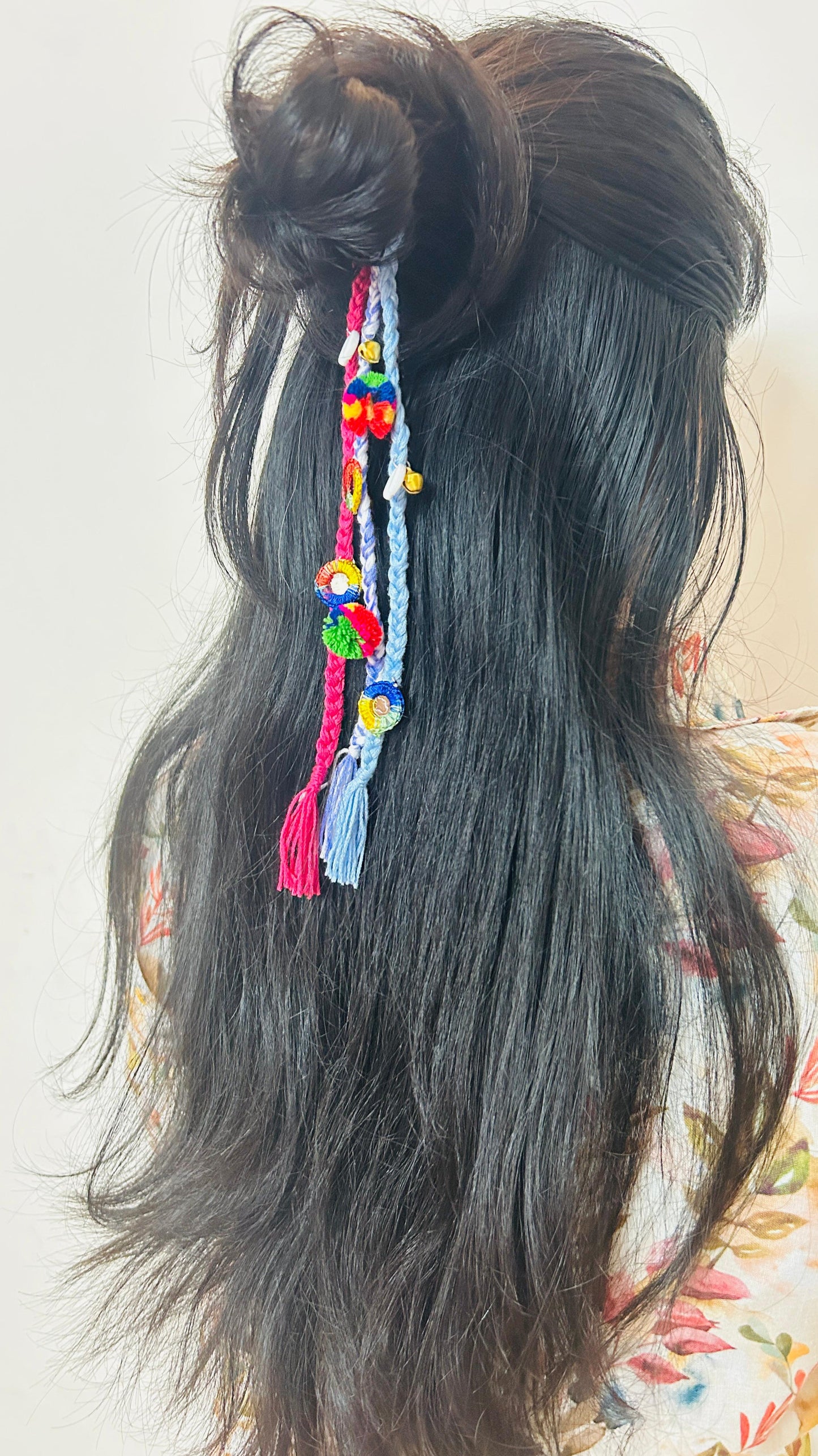 Boho Prandis – Vibrant Threaded Hair Charms