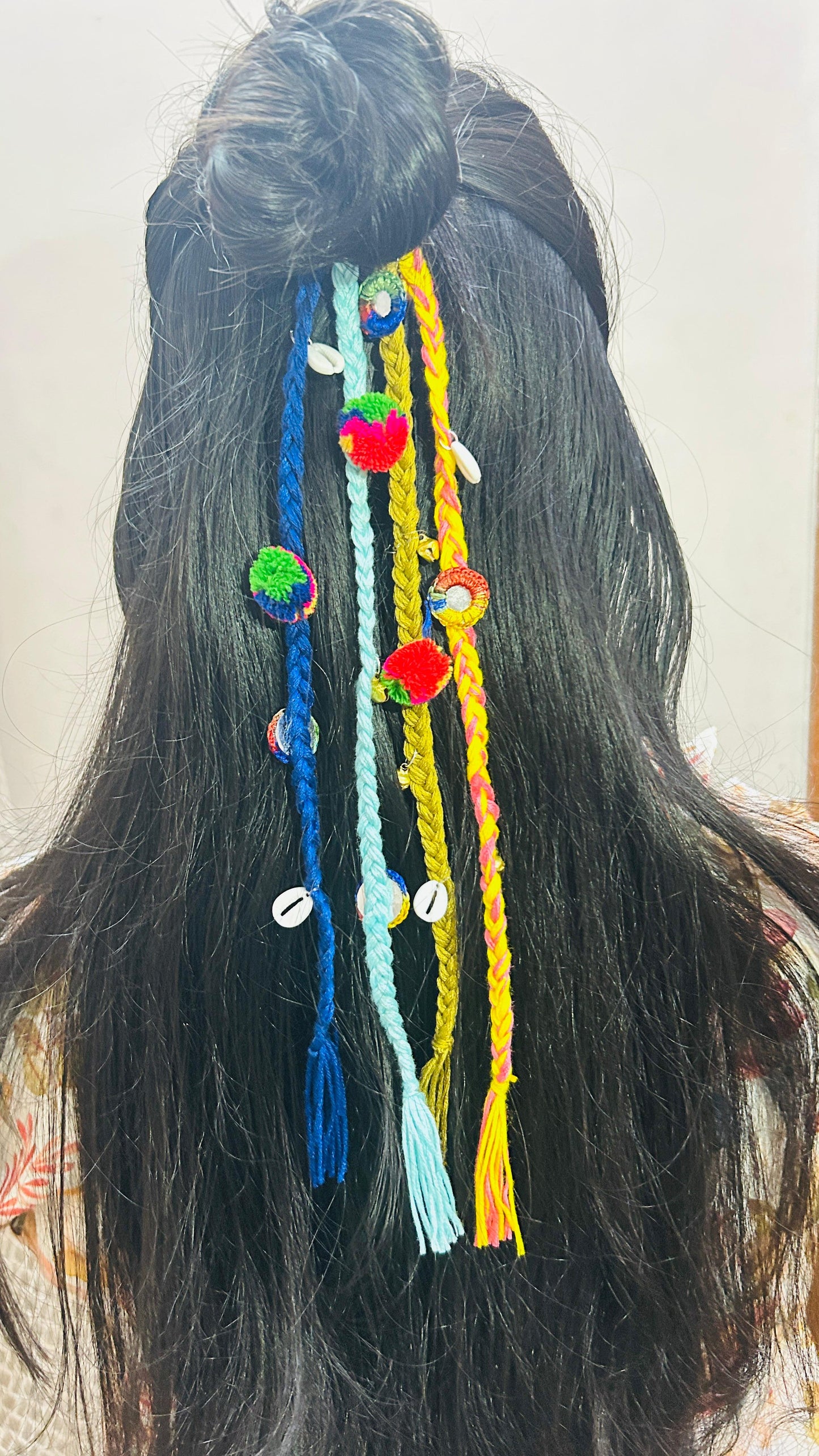 Boho Prandis – Vibrant Threaded Hair Charms